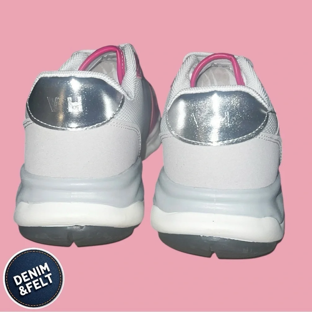Vintage Havana Women’s Shoes/Sneakers | Color: White/Glitter Silver/Fuchsia |NEW